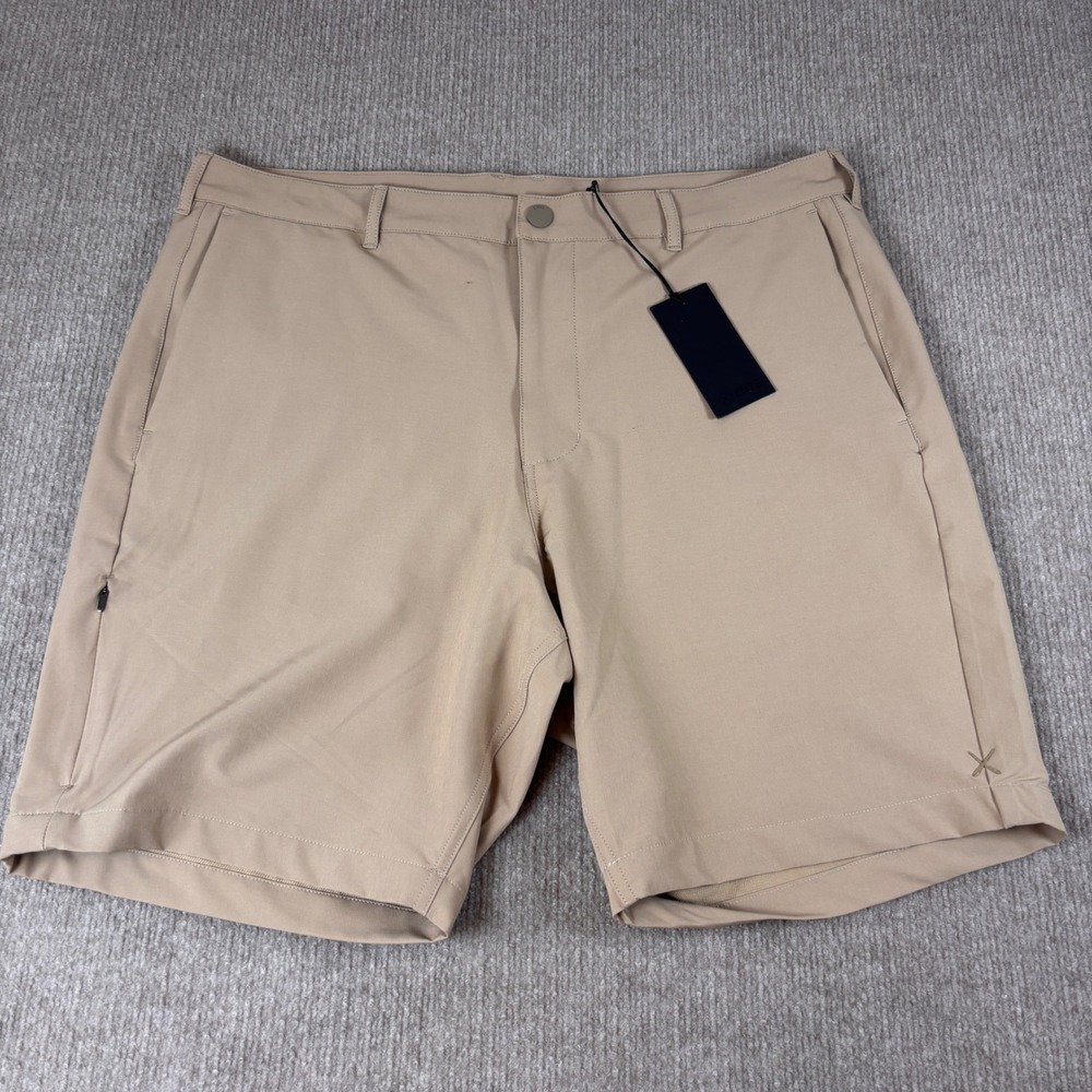 Cuts Clothing Beige Venture COZ 7" Performance Shorts Men's Size 36 NWT (Flaw)